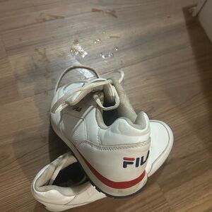 Fila women White and Red Sneakers